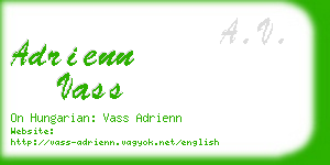 adrienn vass business card